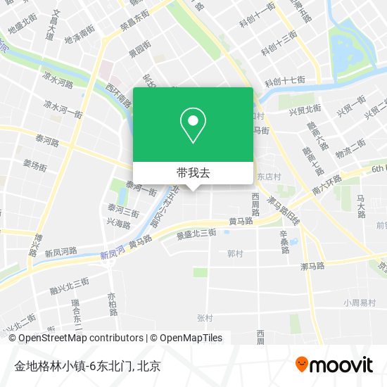 金地格林小镇-6东北门地图