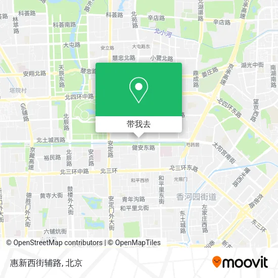 惠新西街辅路地图