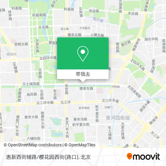 惠新西街辅路/樱花园西街(路口)地图
