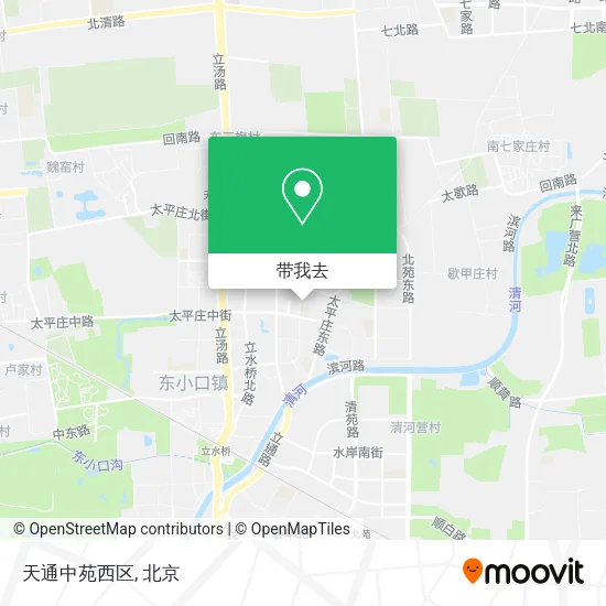 天通中苑西区地图