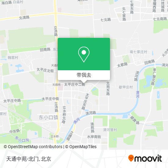 天通中苑-北门地图