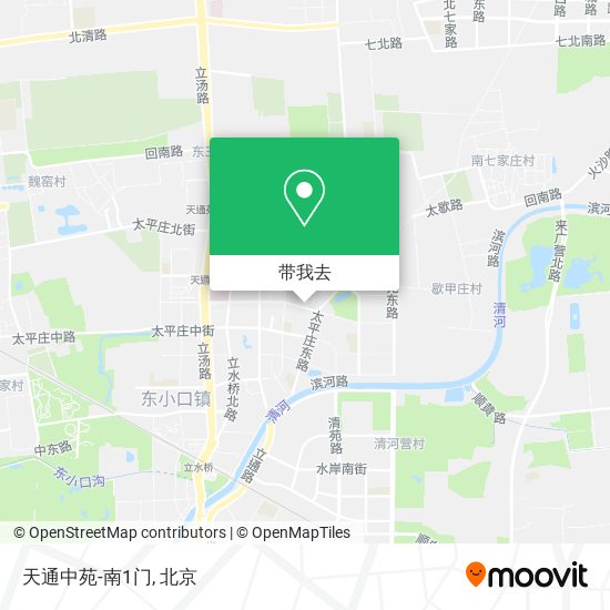 天通中苑-南1门地图
