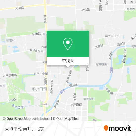 天通中苑-南1门地图