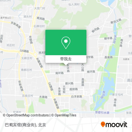 巴蜀宾馆(商业街)地图