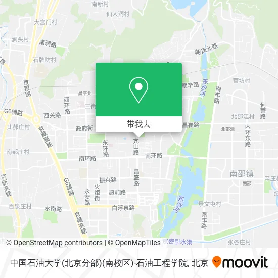 中国石油大学(北京分部)(南校区)-石油工程学院地图