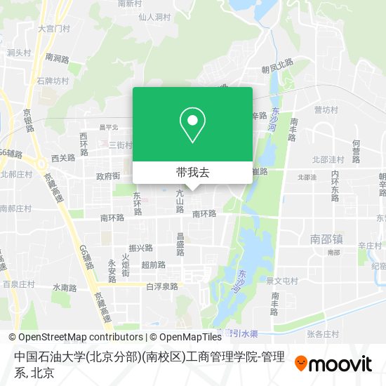 中国石油大学(北京分部)(南校区)工商管理学院-管理系地图