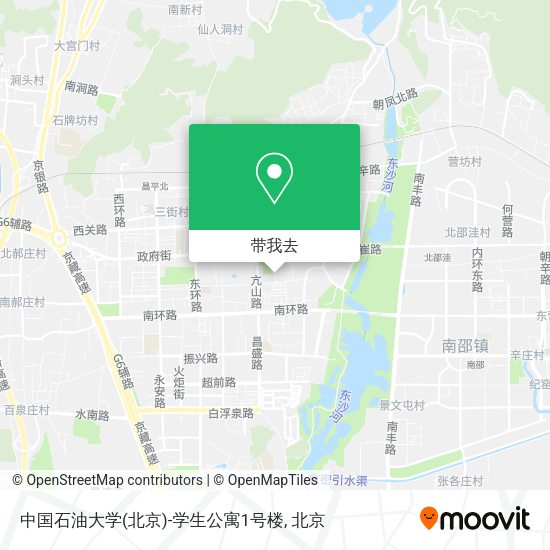 中国石油大学(北京)-学生公寓1号楼地图