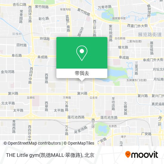 THE Little gym(凯德MALL·翠微路)地图