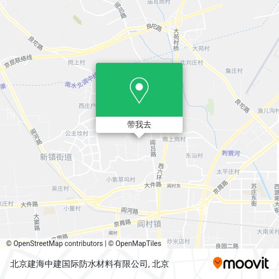 北京建海中建国际防水材料有限公司地图