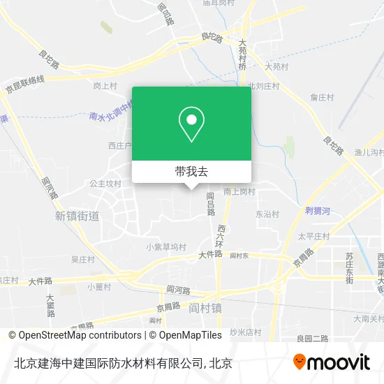 北京建海中建国际防水材料有限公司地图