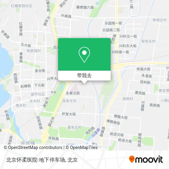 北京怀柔医院-地下停车场地图