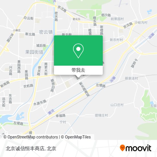 北京诚信恒丰商店地图
