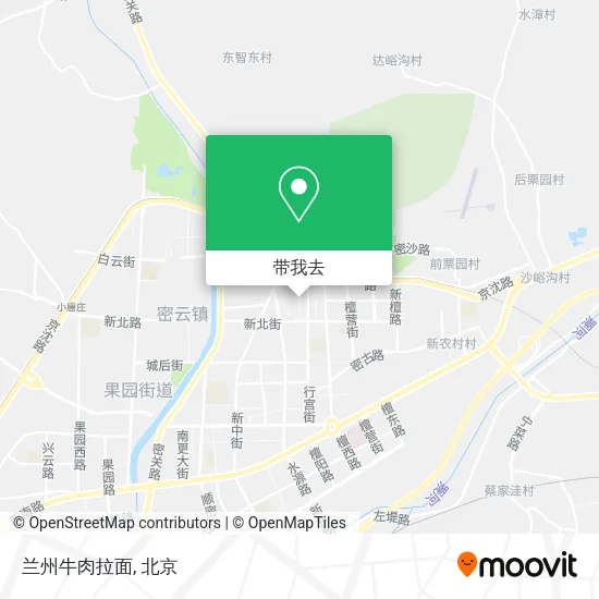 兰州牛肉拉面地图