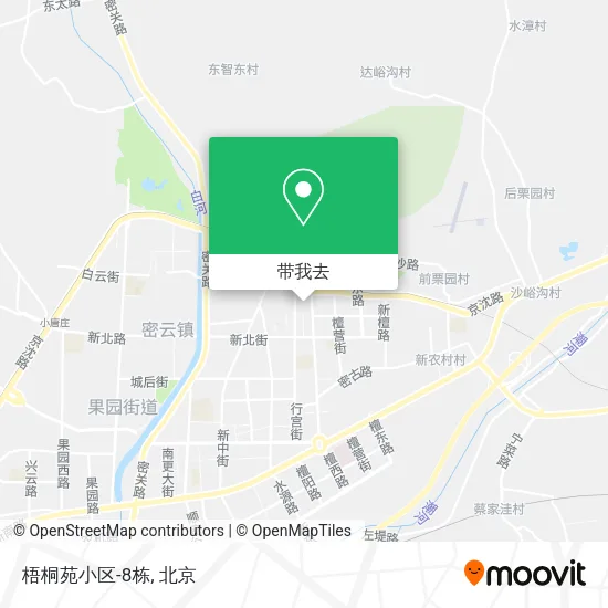 梧桐苑小区-8栋地图