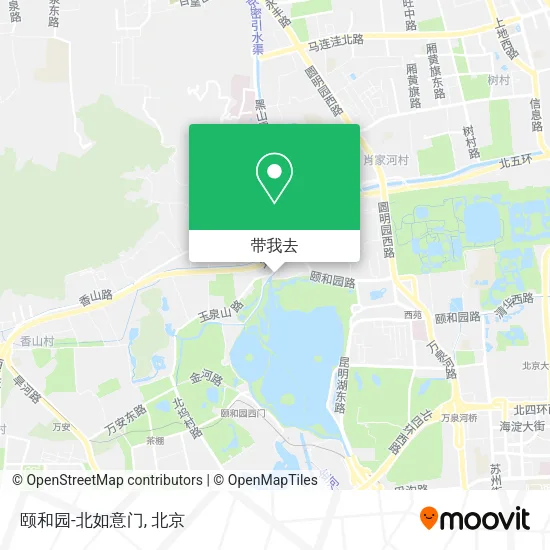颐和园-北如意门地图