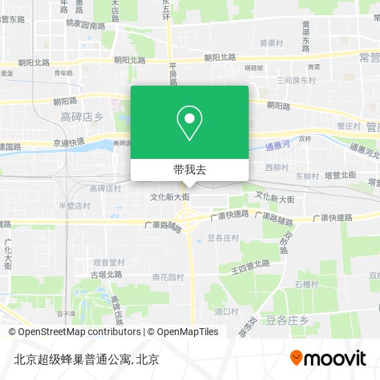 北京超级蜂巢普通公寓地图