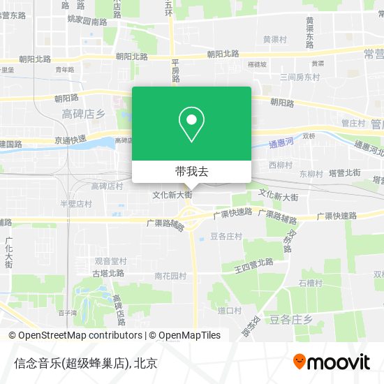 信念音乐(超级蜂巢店)地图