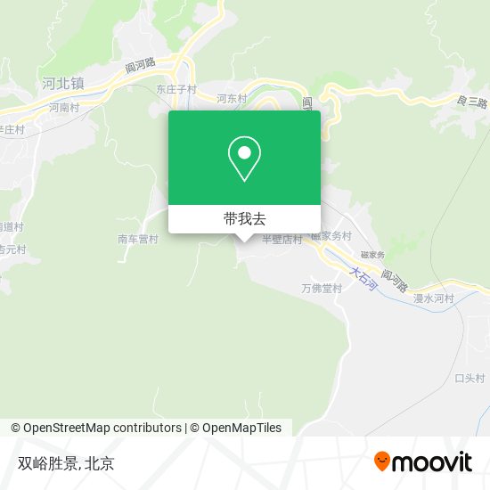 双峪胜景地图