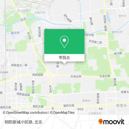 朝阳新城小区路地图