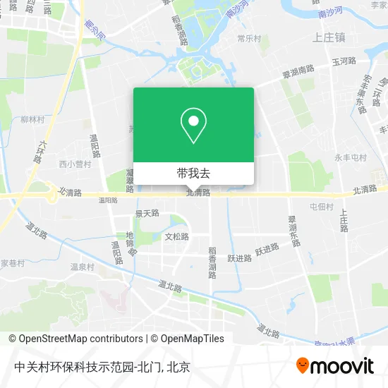 中关村环保科技示范园-北门地图