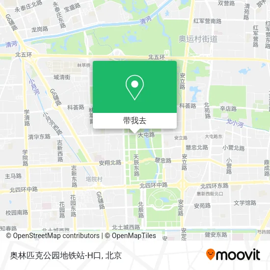 奥林匹克公园地铁站-H口地图