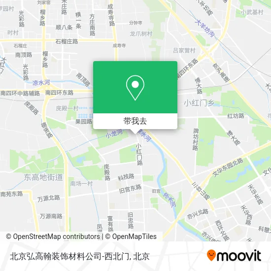 北京弘高翰装饰材料公司-西北门地图