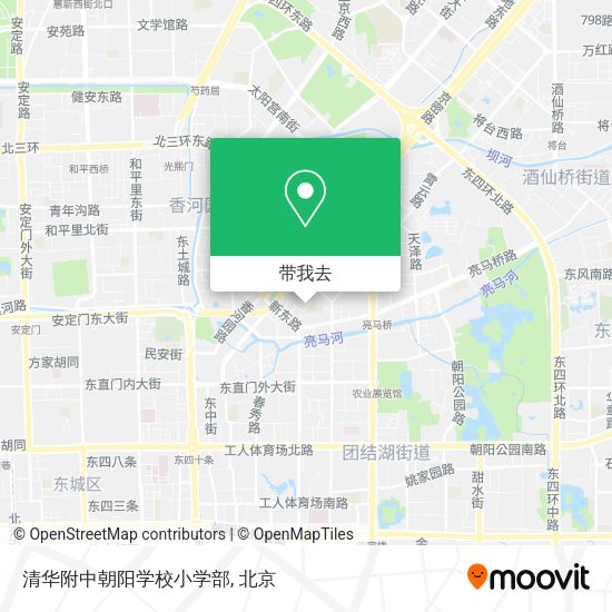清华附中朝阳学校小学部地图