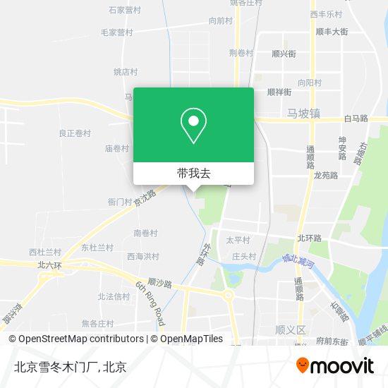 北京雪冬木门厂地图