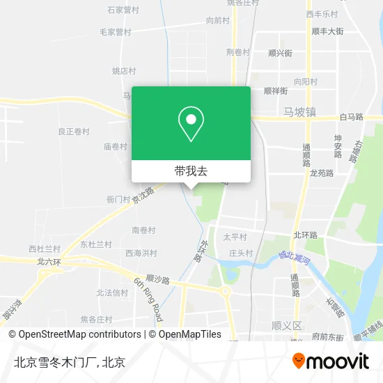 北京雪冬木门厂地图