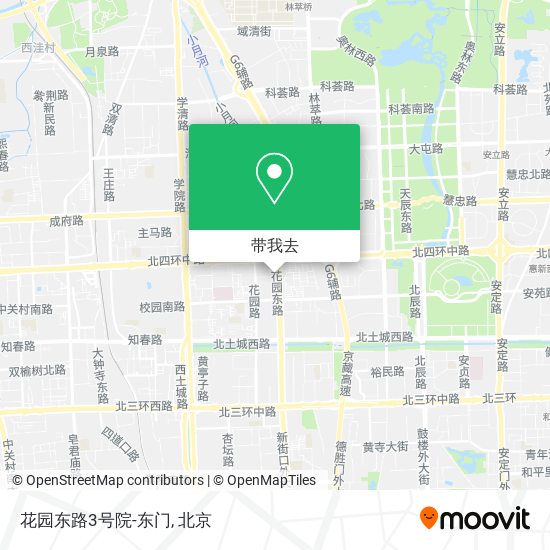 花园东路3号院-东门地图