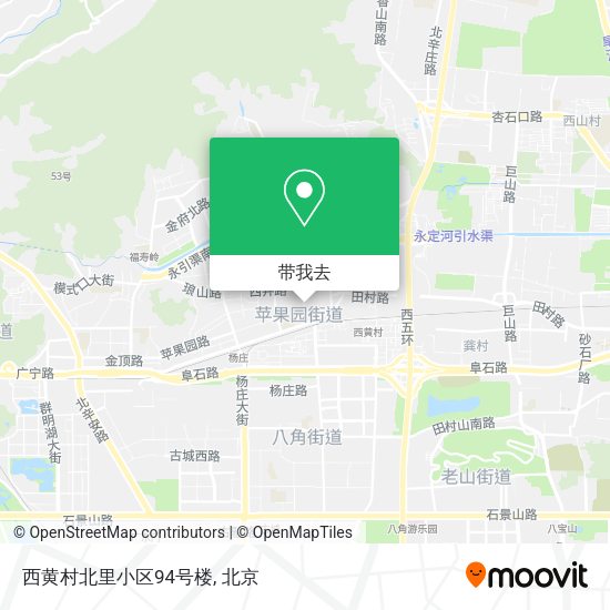 西黄村北里小区94号楼地图