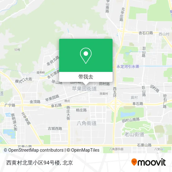 西黄村北里小区94号楼地图