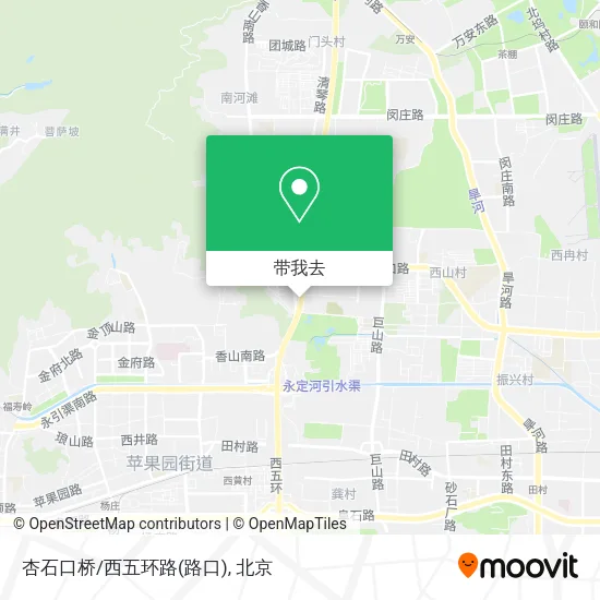 杏石口桥/西五环路(路口)地图