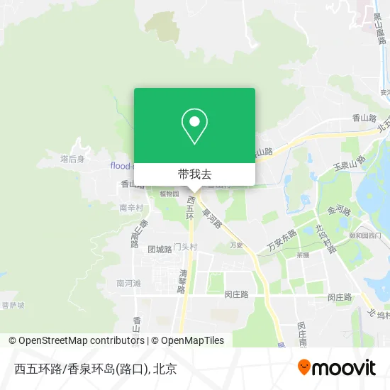 西五环路/香泉环岛(路口)地图