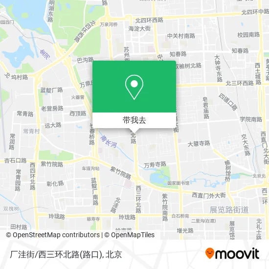 厂洼街/西三环北路(路口)地图