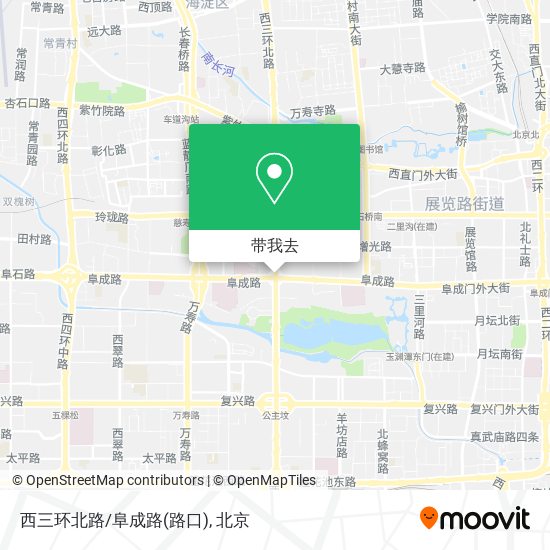 西三环北路/阜成路(路口)地图