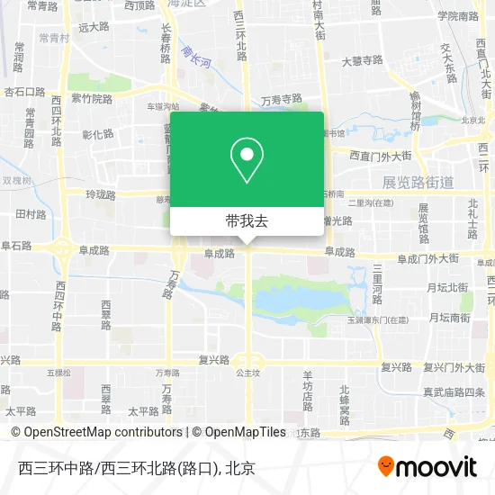 西三环中路/西三环北路(路口)地图