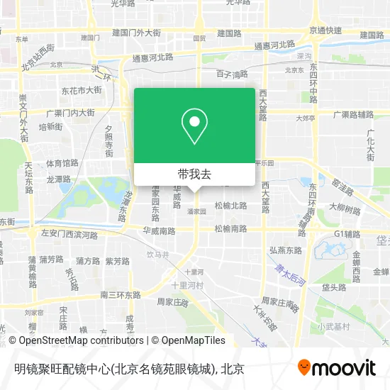 明镜聚旺配镜中心(北京名镜苑眼镜城)地图