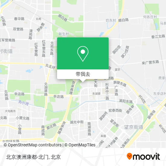 北京澳洲康都-北门地图