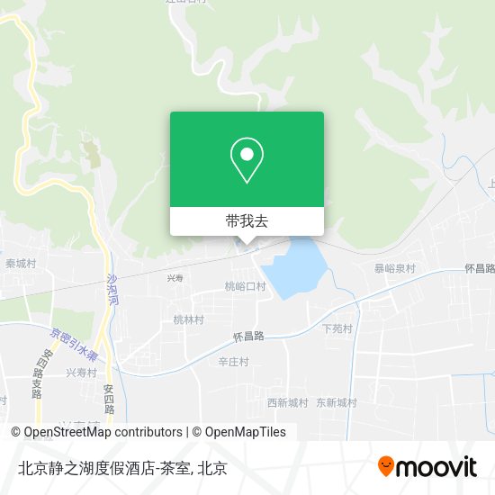 北京静之湖度假酒店-茶室地图
