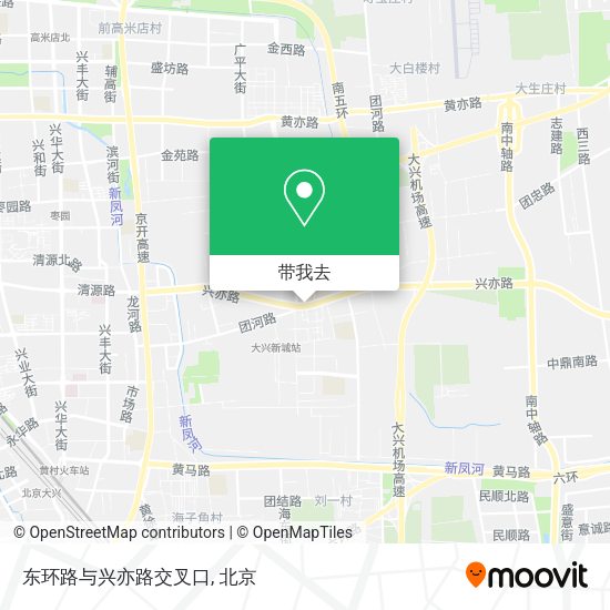 东环路与兴亦路交叉口地图