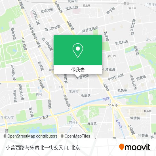 小营西路与朱房北一街交叉口地图