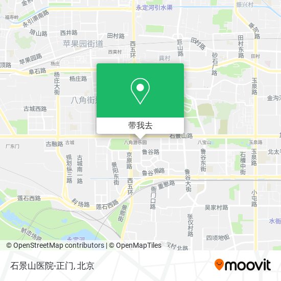 石景山医院-正门地图