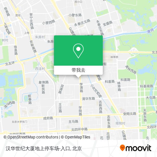 汉华世纪大厦地上停车场-入口地图