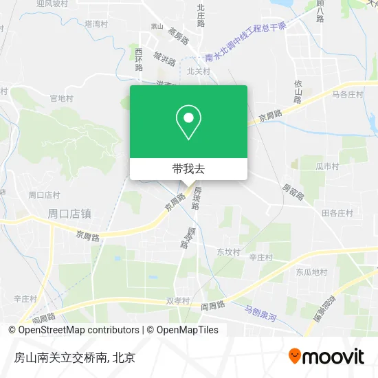 房山南关立交桥南地图