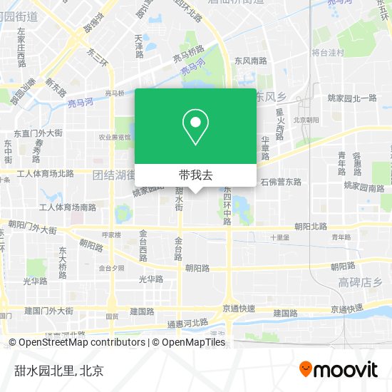 甜水园北里地图