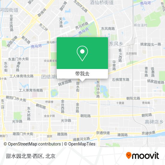 甜水园北里-西区地图