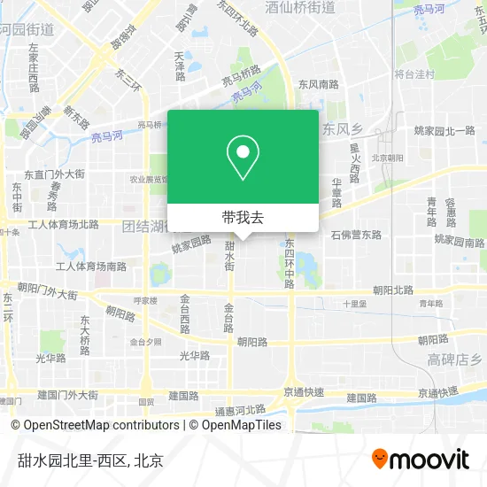 甜水园北里-西区地图