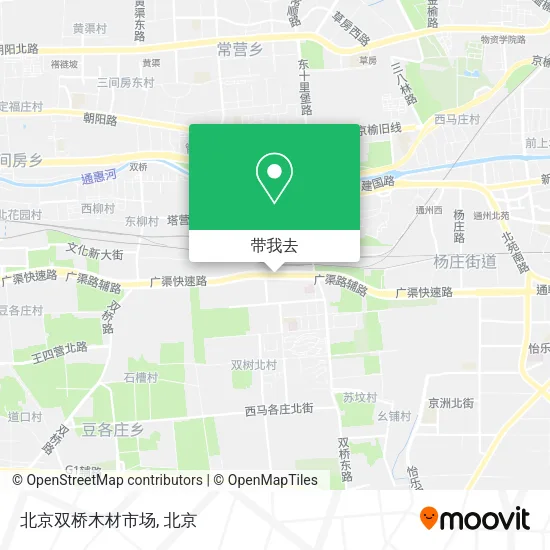 北京双桥木材市场地图