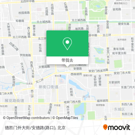 德胜门外大街/安德路(路口)地图